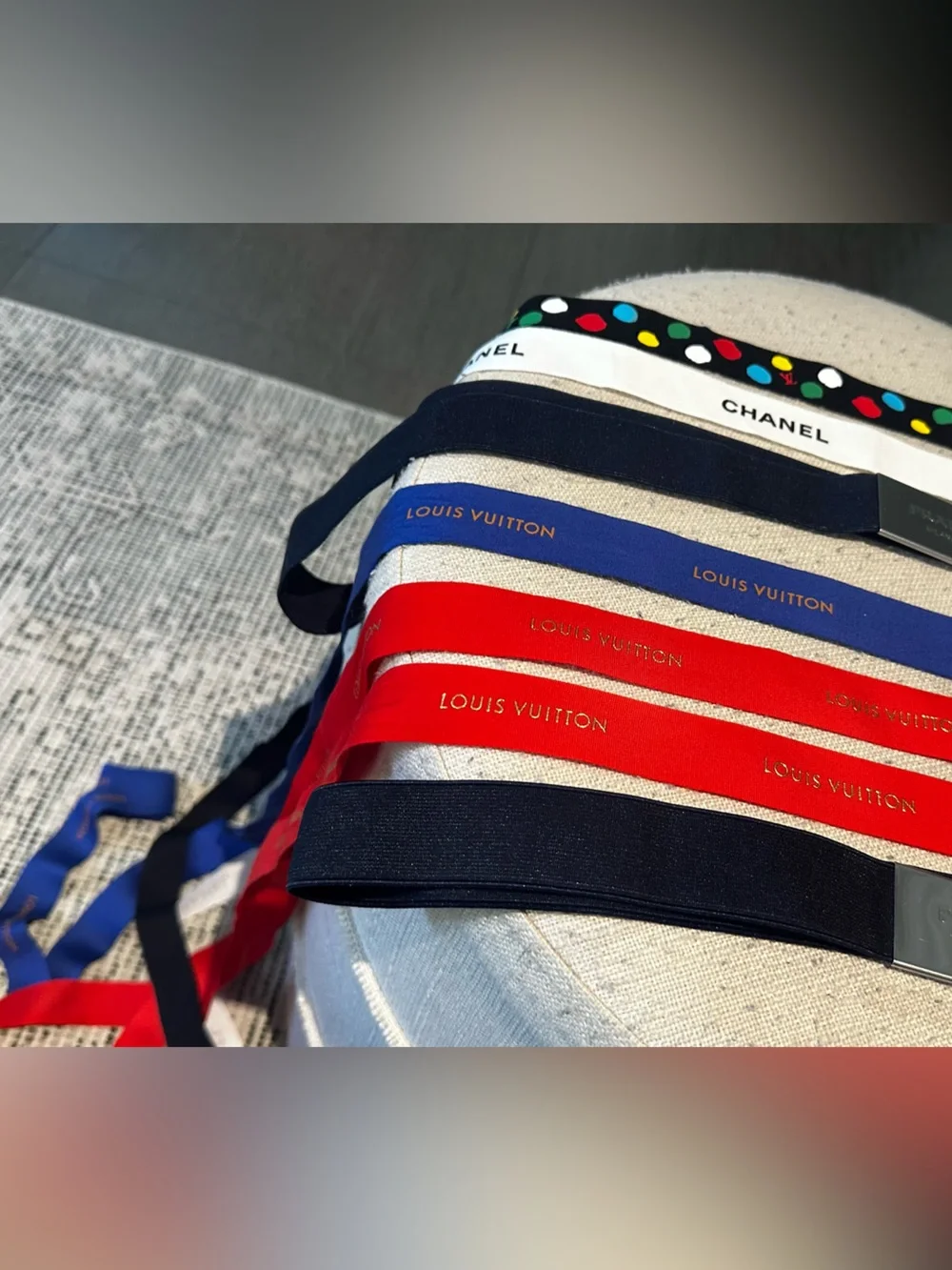 Assorted designer Logo Ribbon Set